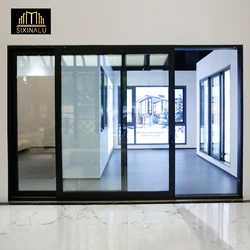 Sixinalu Sliding Doors 2.2mm Aluminum Profile Alloy Double-glazed Glass Partition Door For Balcony Kitchen Customize Household