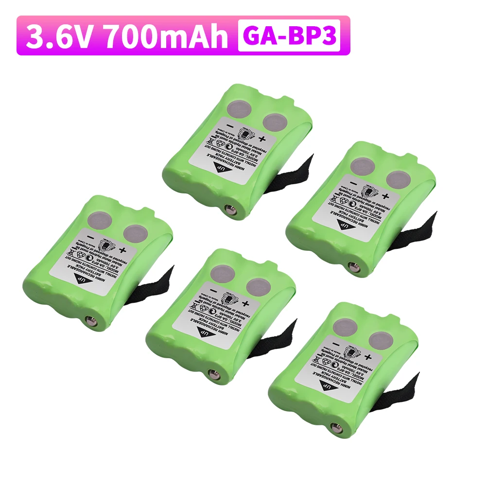 

3.6V GA-BP3 Battery Pack for Cobra PR145/150 /155G Walkie-Talkie 2-Way Radios NiMH Batteries 3.6V 700mAh 1-10pcs battery