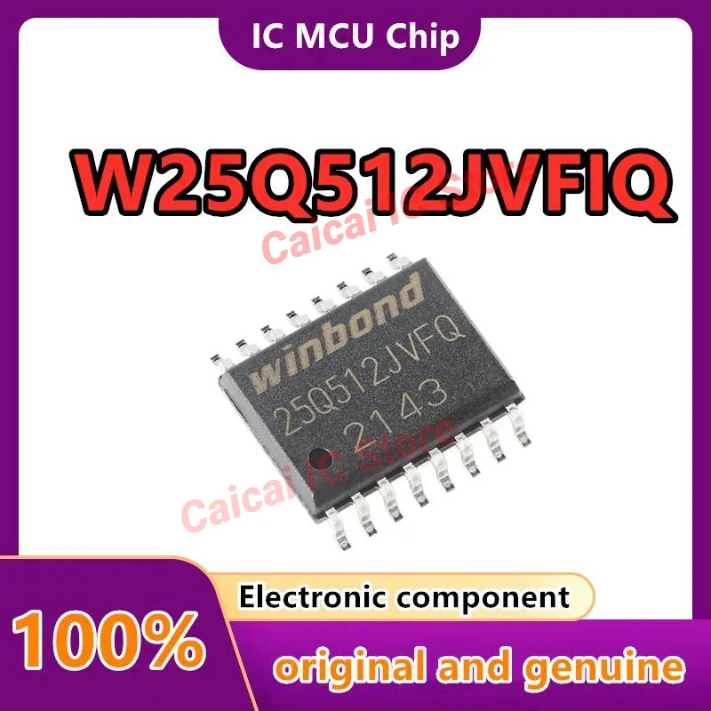 10PCS/LOT W25Q512JVFIQ SOIC-16 3V 512M-bit serial flash memory chip Original authentic patch