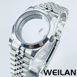 36mm 40mm Silvery NH34 NH35 NH36 NH38 NH39 NH70 NH72 ETA2824 PT5000 Watch Case Top Waterproof Sapphire Crysta