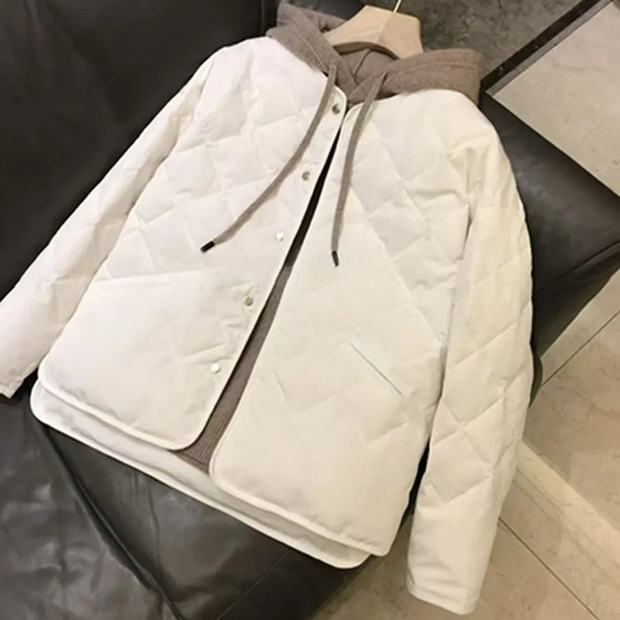 بلوزة كورية كاجوال فضفاضة وخفيفة الوزن من القطن Jaet Collarl متعددة الاستخدامات للربيع والخريف والشتاء للنساء