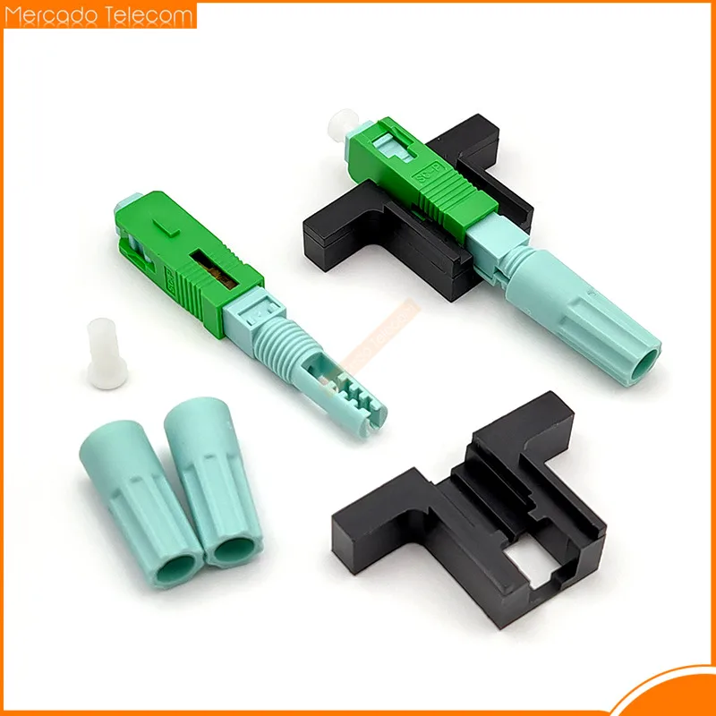 High quality 58MM SC APC SM Single-Mode Optical Connector FTTH Tool Cold Connector Tool Fiber Optic Fast Connnector Best price