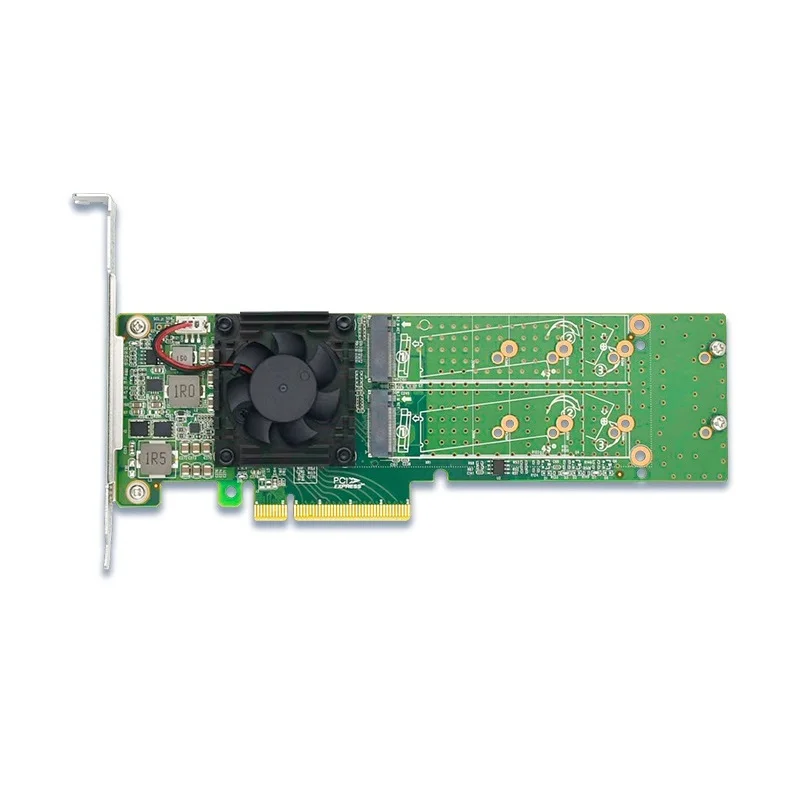 M.2 NVMe 카드 PCIe3.0 X8 - 4포트 M.2 NVMe SSD 어댑터 카드 최대 크기 22110mm PLX 8747
