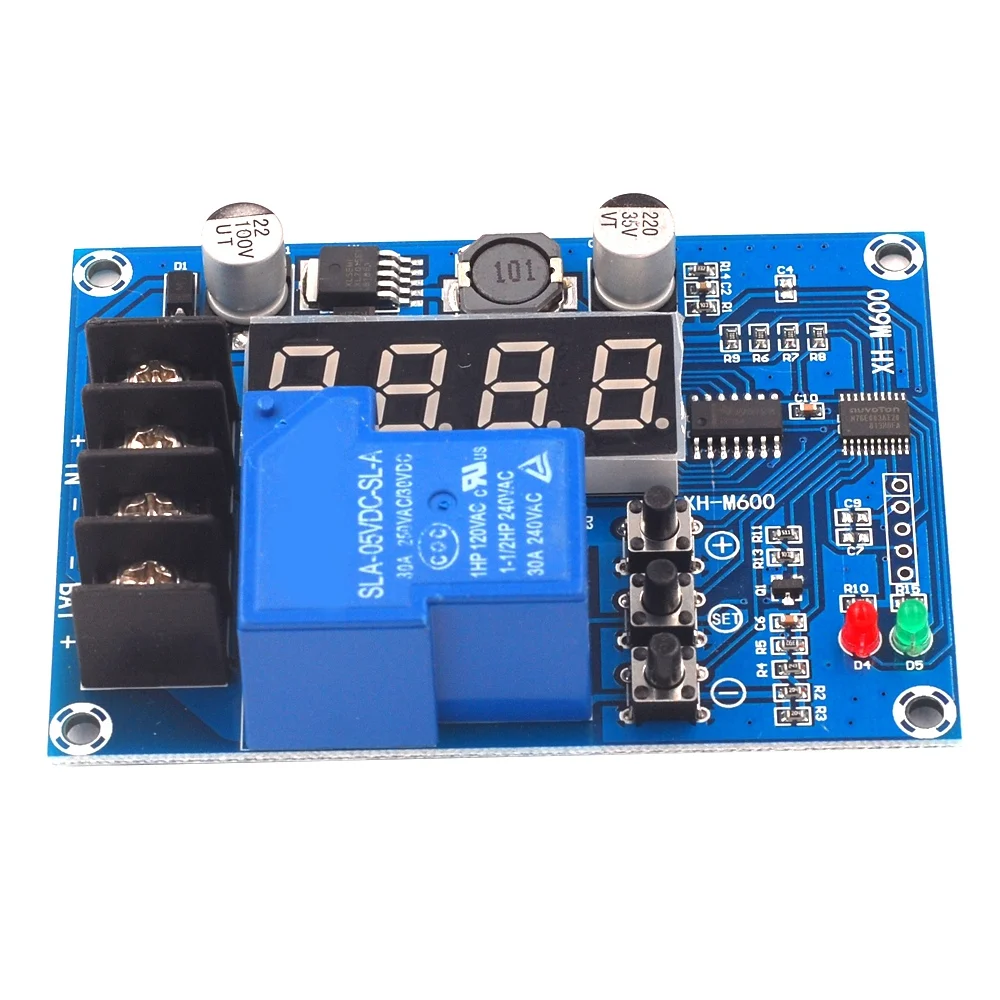 Contrôleur XH-M600 de carte de protection de charge de batterie au lithium de stockage de technologie 6V-60V de contrôle de chargeur de LED numérique