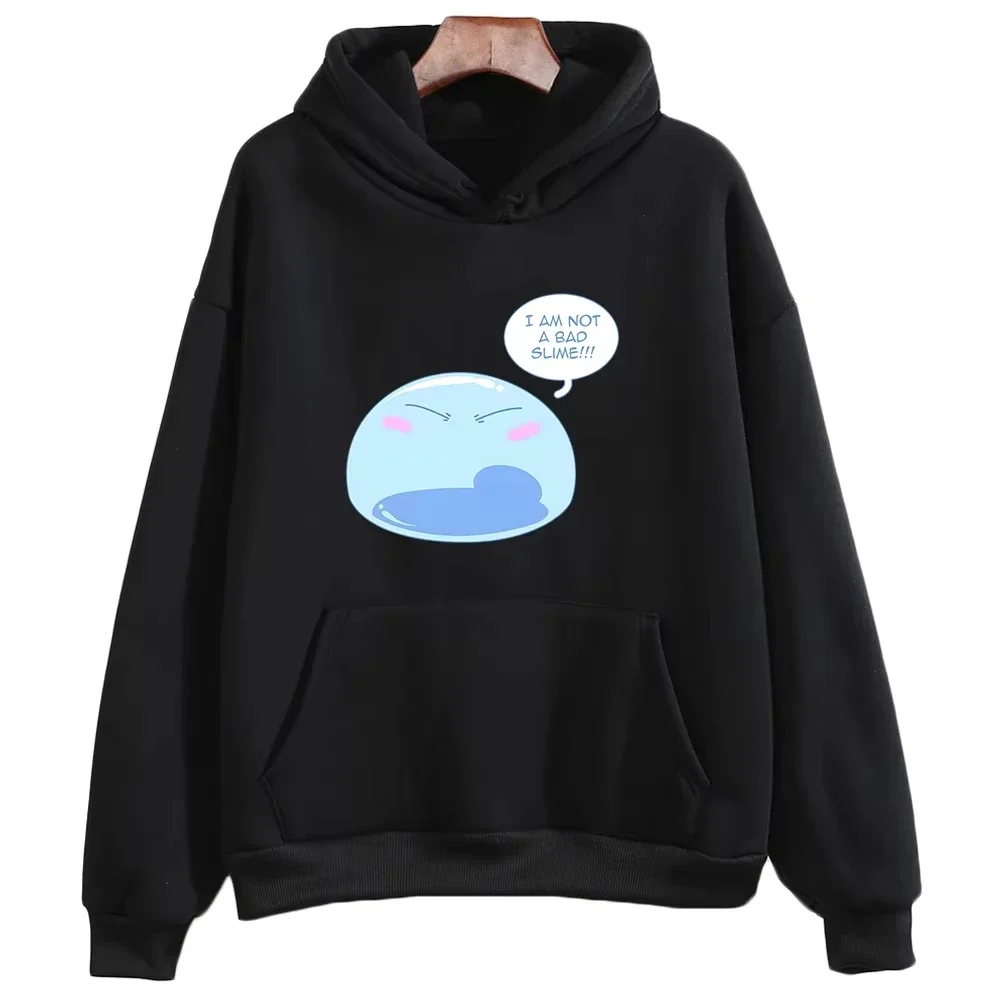 2025 Rimuru Tempest esa vez me reencarné como Slime sudaderas con capucha mujeres Casual manga larga sudaderas Anime estampado gráfico P