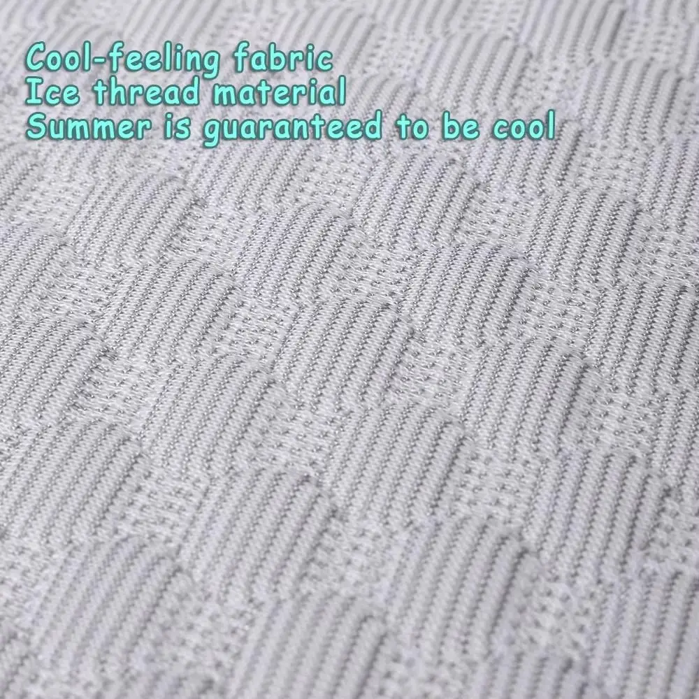 Adjustable Dog Bed Cover Breathable Ice Silk Fabric Drawstring Storage Bag Puppy Quilt Multifunctional Pet Sleeping Cushion Sofa