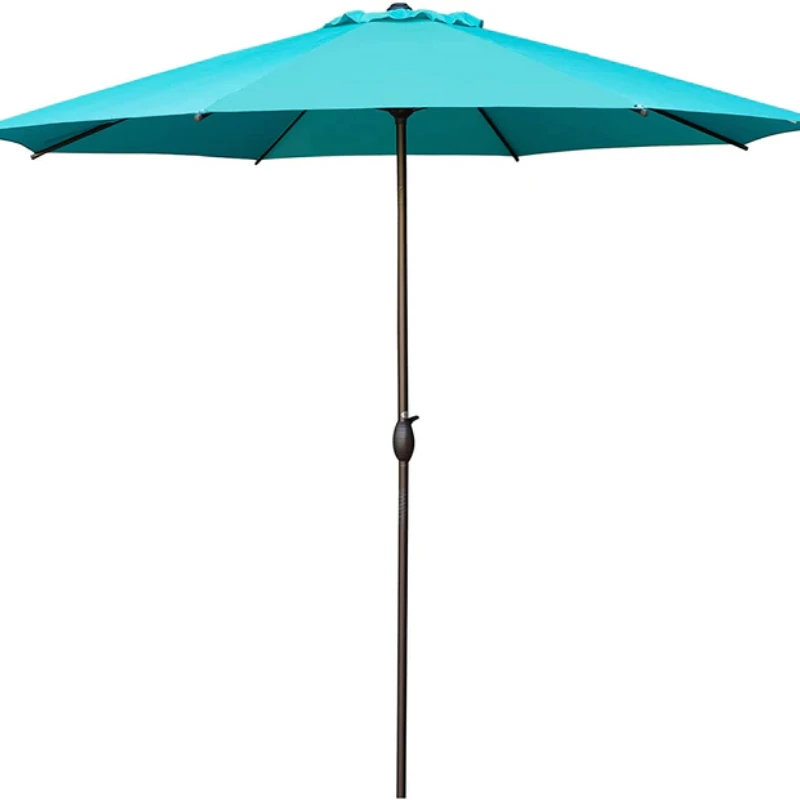 Outdoor Commercial Street Resort Central pole Round Umbrella Patio Aluminum Qualified Parasols Manufacturer