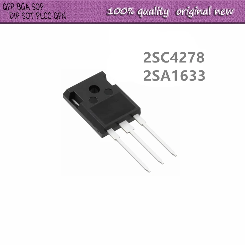 10Pcs/Lot 2SC4278 C4278 2SA1633 A1633 TO-247