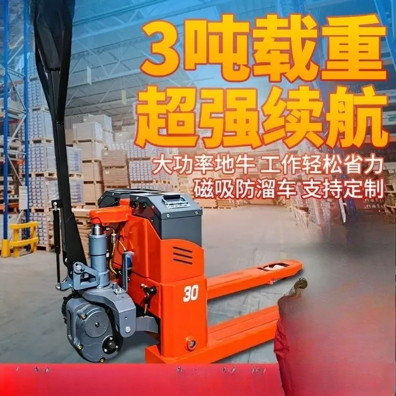 Baustellager, hydraulischer Hubwagen, Entladepalette, 3 Tonnen