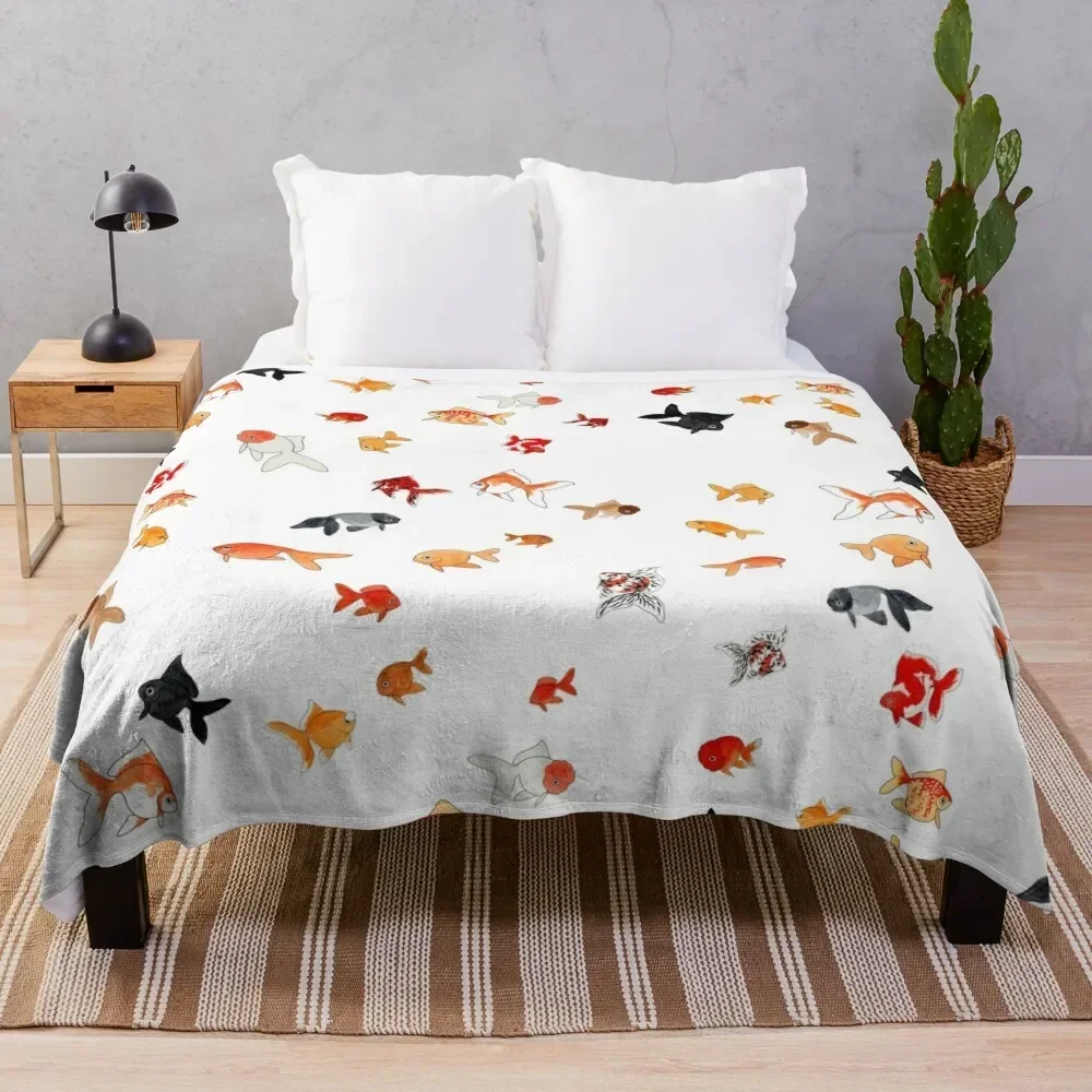 

Fish fancy Throw Blanket Bed Fashionable Tourist Luxury Throw for winter Blankets