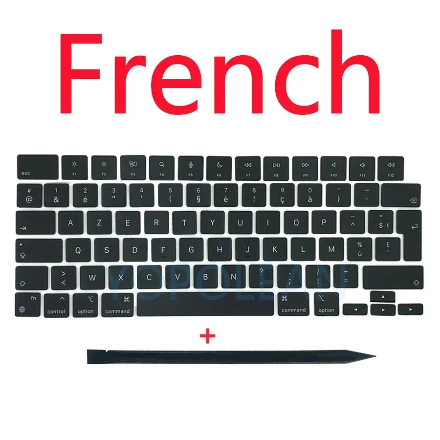 A2442 A2485 A2681 A2941 A2779 A2992 أغطية المفاتيح مفاتيح لماك بوك برو اير 13 "14" 16" غطاء مفتاح الولايات المتحدة المملكة المتحدة اسبانيا الفرنسية الروسية 2021 2023 #4