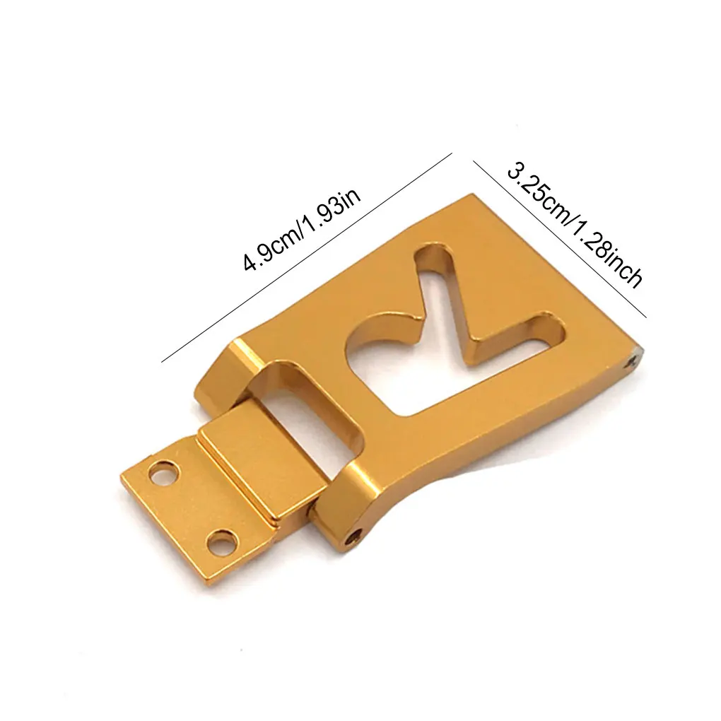 Achterstaartplaat 1:12 Crawler Auto Upgrade Onderdeel Reparatie Geschenken Zilver