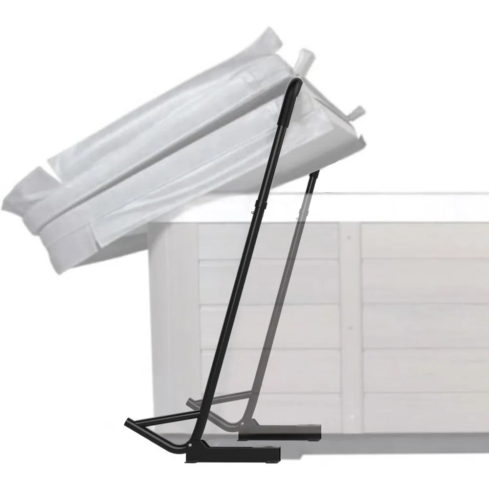

Spa Cover Lift, Under Mount Hot Tub Cover Lift Removal System Reinforced Bracket with 2 Top Mount Foam Cover