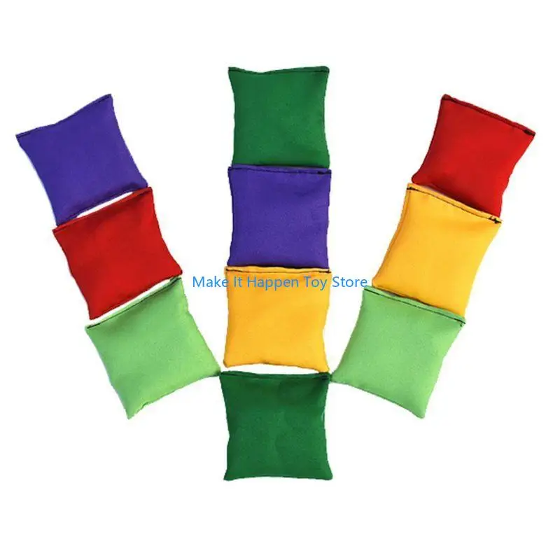 

28EC 2Pcs Nylon Bean Bag Game Set Physical Training Toss Toy Carnival Supply Fine Motor Skill Toy Children’s Party Activities