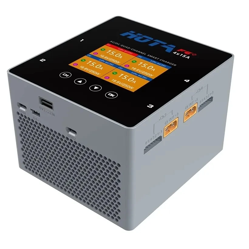 HOTA F6+AC 500W DC 1000W 15A Balanced Charger Multifunctional Intelligent Lithium Battery Charger