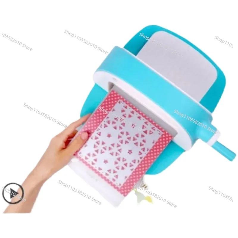 Small New Die-Cut Embossing Machine, DIY Paper Cutter for Home Craft, Pink/Green Embossing Dies Cutting Piece Tool