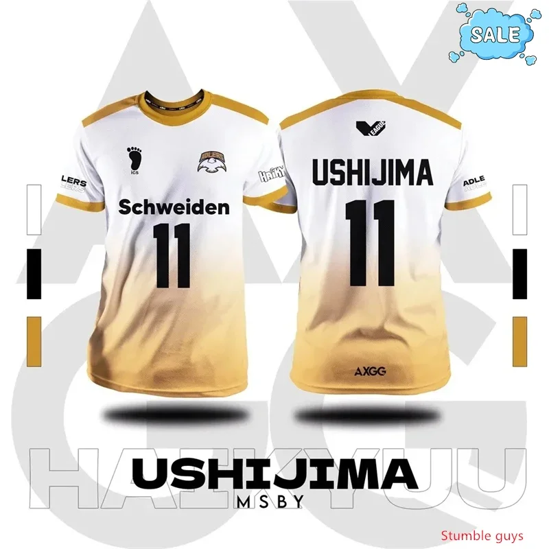 Nekoma Cosplay Trikot T-Shirt Anime Haikyuu Kuroo Tetsurou Kozume High School Volleyball Kinder Jungen Kleidung Sportbekleidung