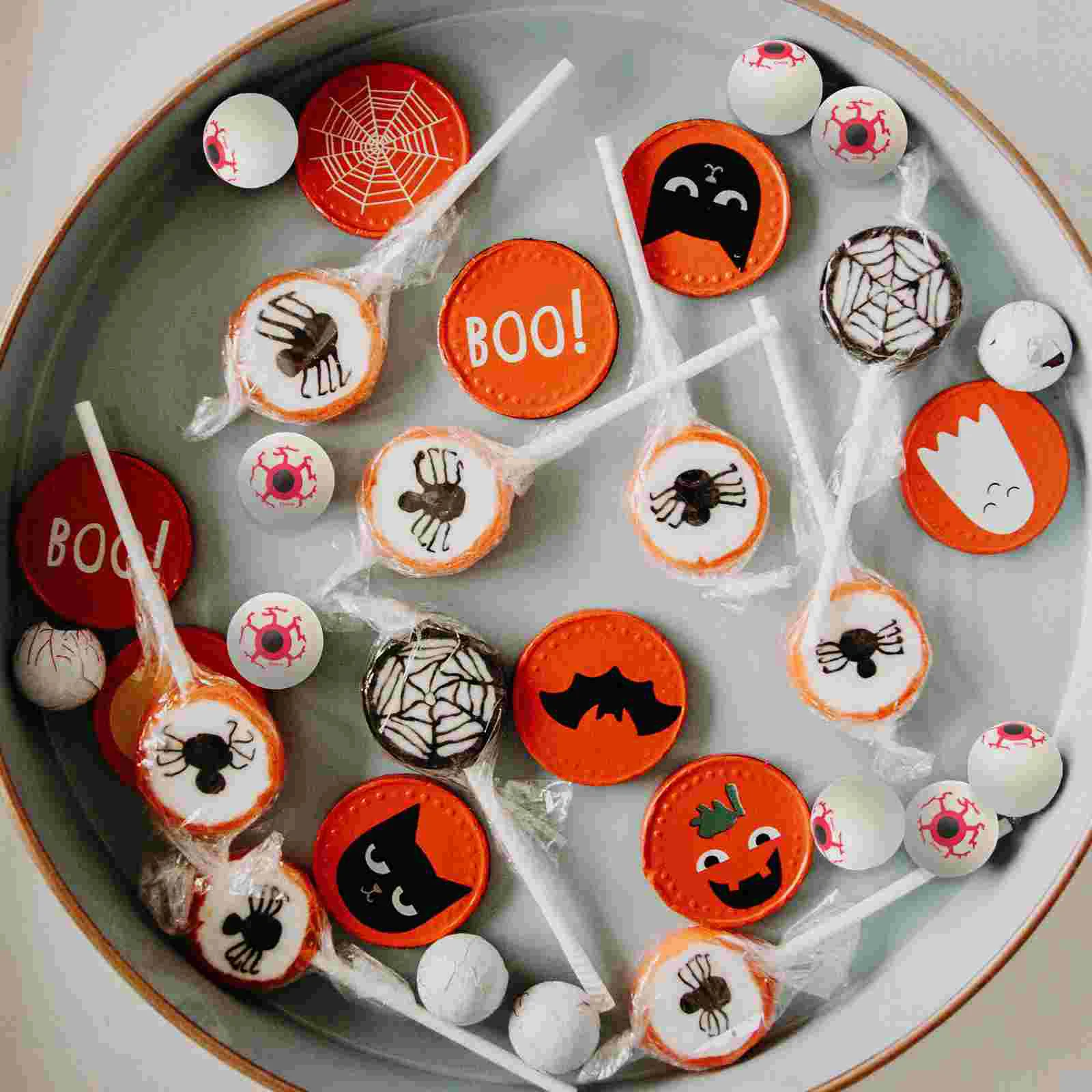 18 Pcs Drinks Halloween Eyeball Out Door Decorations Snake Toy Plastic Balls for Party