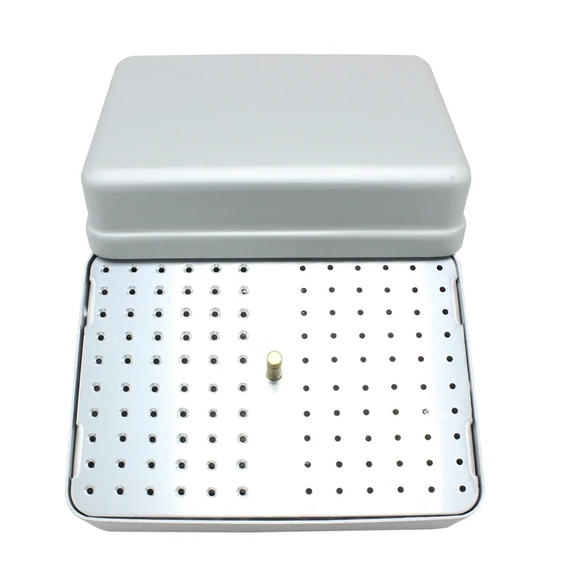 Dental 120 Holes Autoclave Sterilizer Case Diamond Burs Drill Dental Disinfection Endo Files Holder Box Dentist Tools Materials