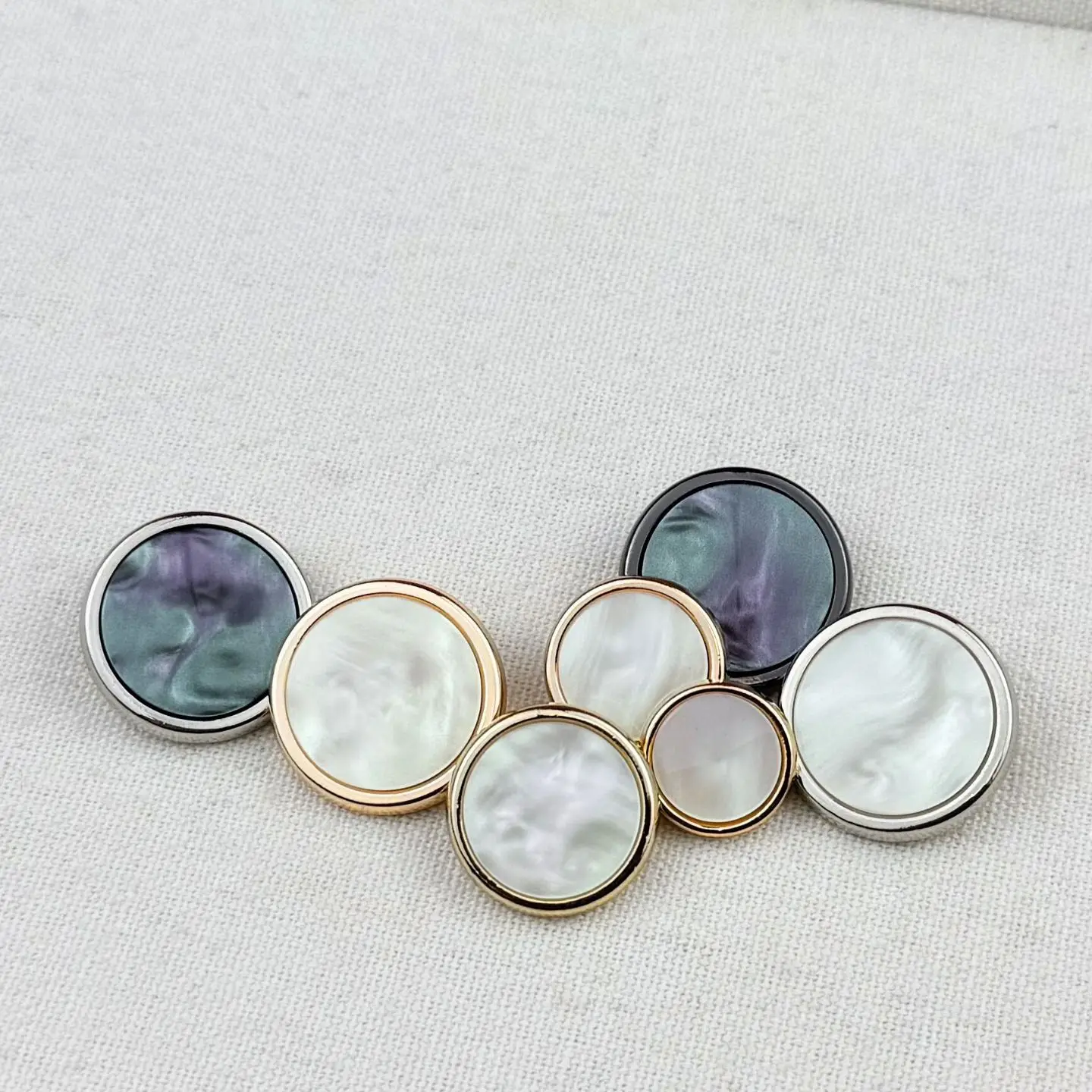 10pcs Metal Button Sewing Clothing Coat High-Grade Button DIY Craft Clothing Accessories Inlay Resin Decoration Circle Buttons