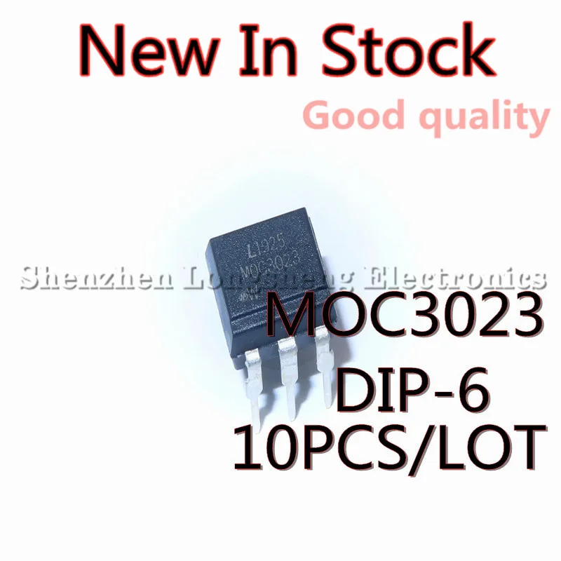 10PCS/LOT MOC3023 DIP-6 Triac output photocoupler  New In Stock