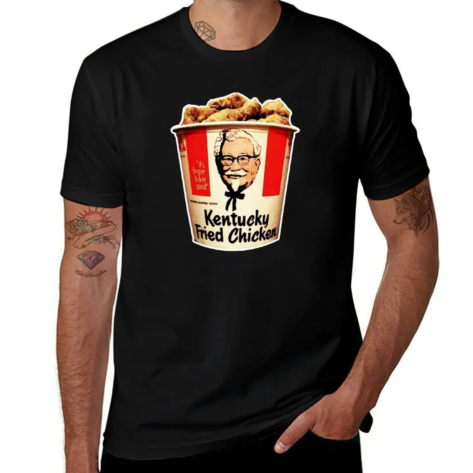

Fried Chicken T-Shirt t shirts for man graphic tees cotton t shirt man T-Shirt