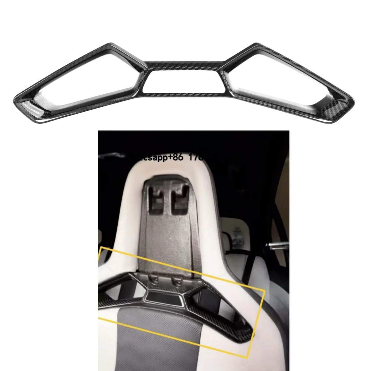 

2 PCS Dry Carbon Fiber Seat Eyelet Patch Interior Trims for G80 G81 G82 G83 M3 M4 2021-2023 Seat Eye Clip Stickers