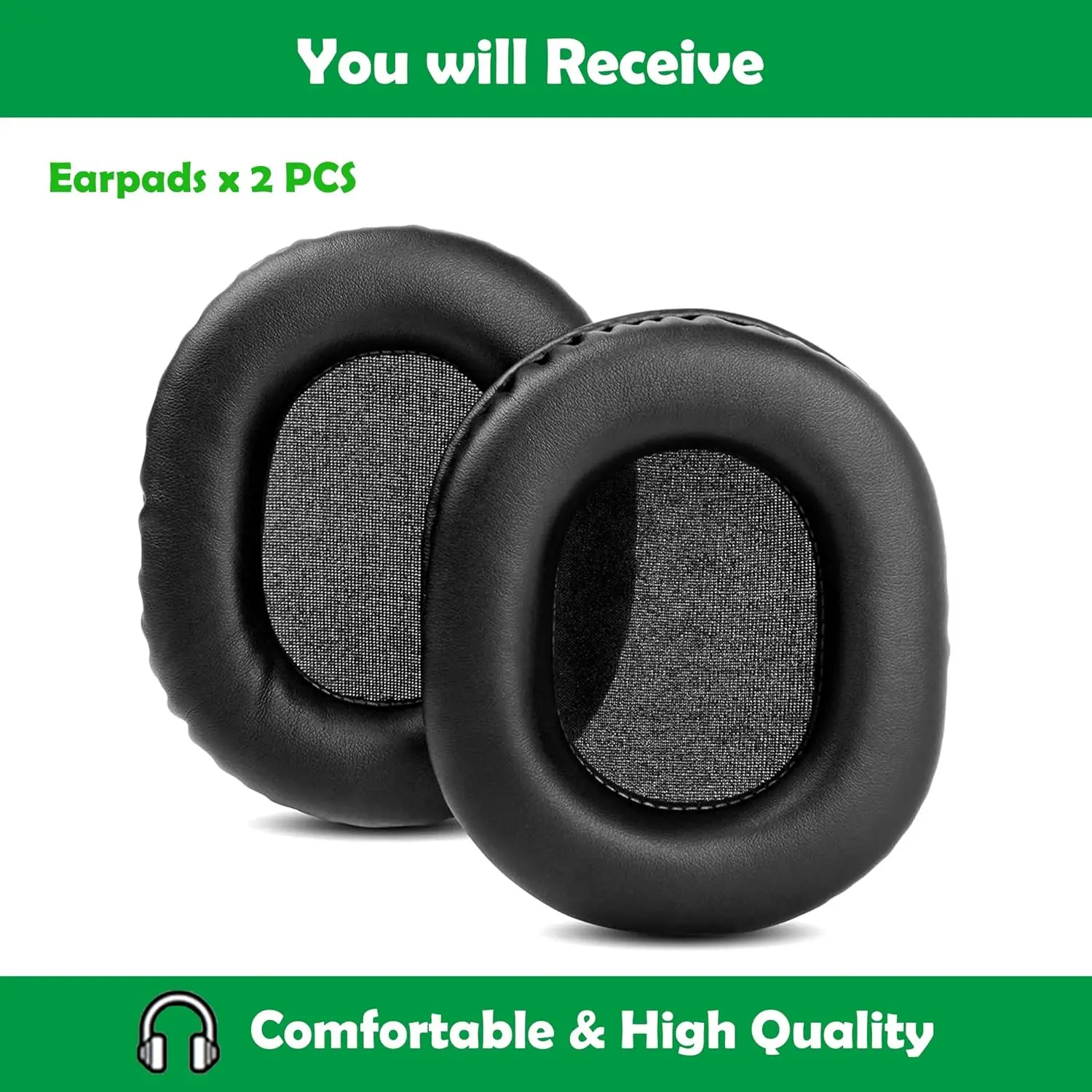 وسائد أذن بديلة احترافية JVC HA-S90BN متوافقة مع سماعات الرأس JVC HA-S90BN HA-S70BT مع أكثر نعومة