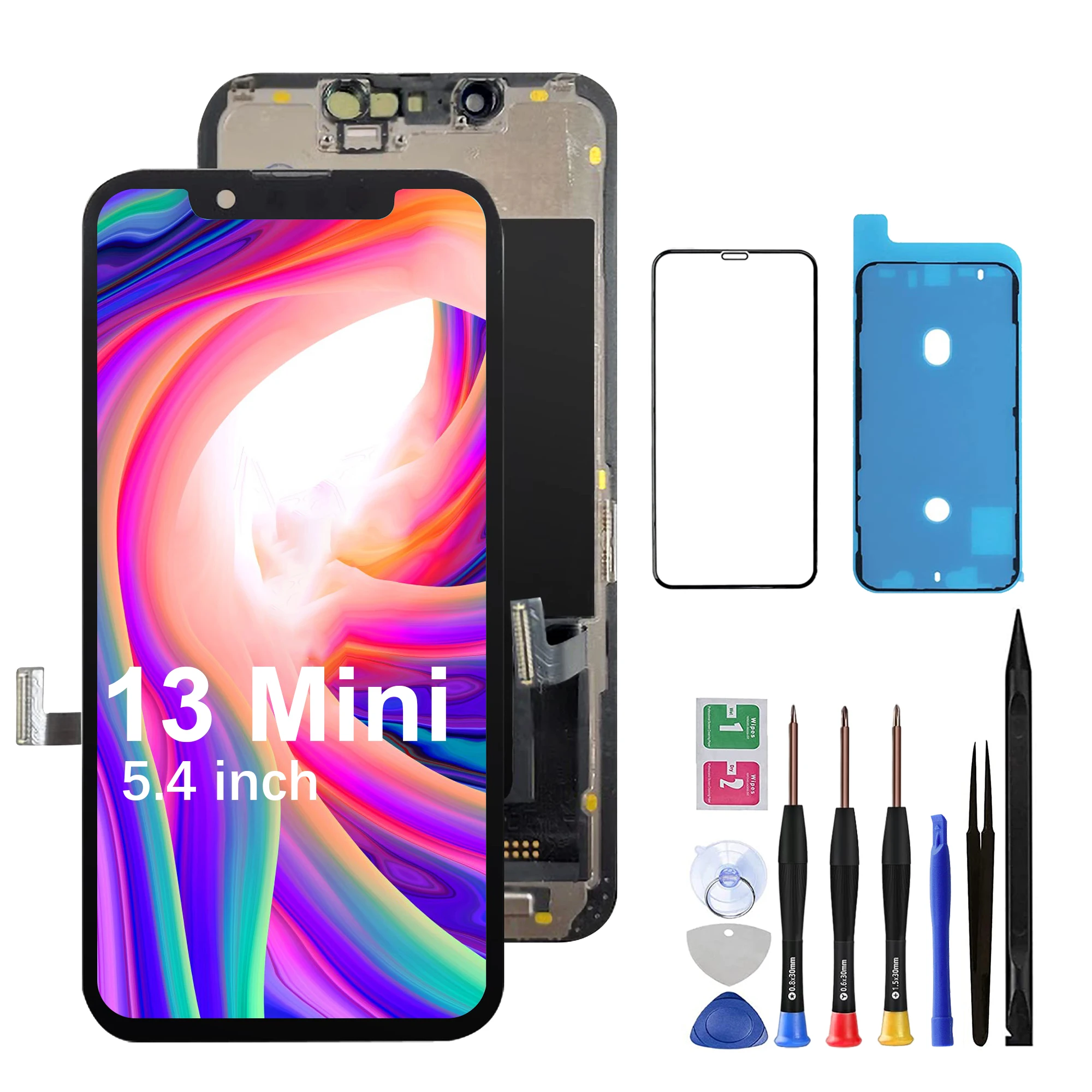 screen-replacement-for-iphone-13-mini-54-inch-lcd-touchscreen-digitizer-assembly-with-tools-screen-protector-adhesive