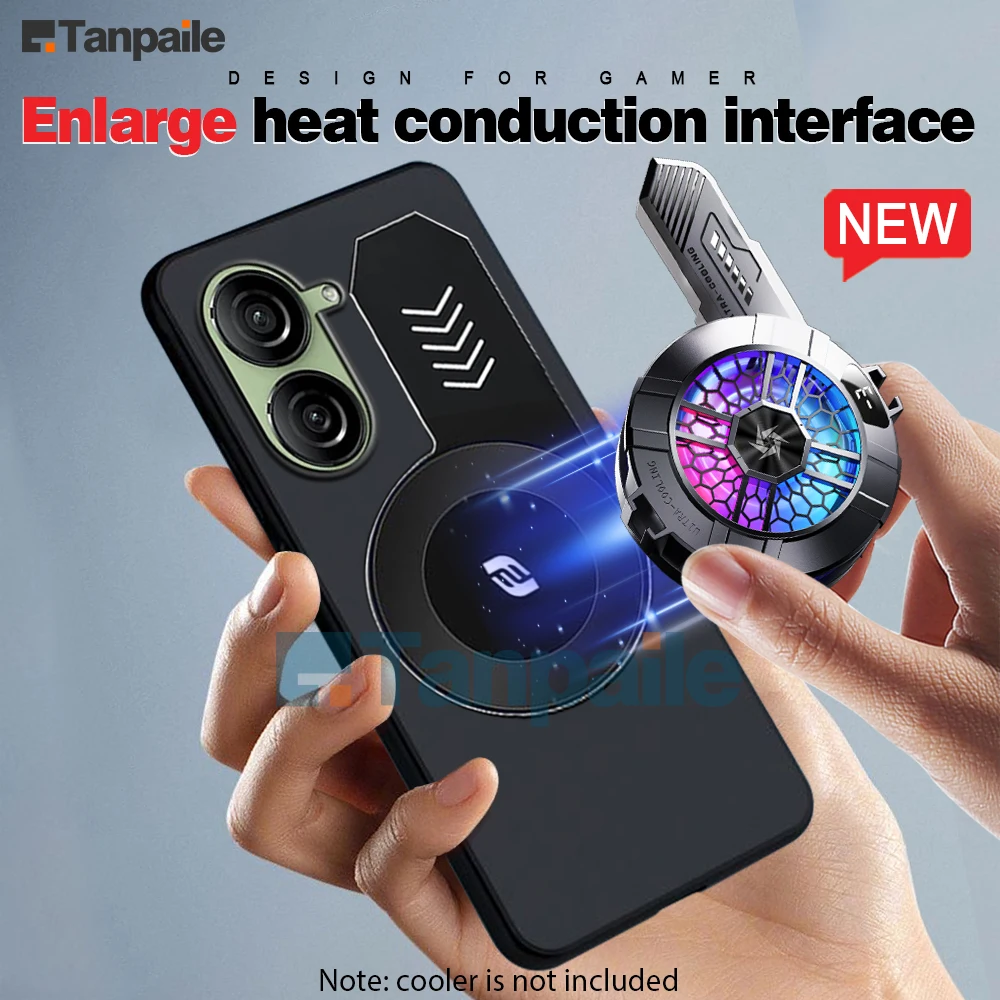 

Cooling Case For Asus Zenfone 9 / 10 Case Soft Silicone Shockproof Heat Dissipation Gaming Bumper Capa Casing Funda