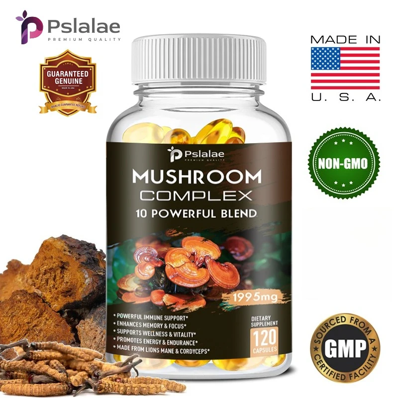 

Добавка из грибовидного комплекса — способствует функцию мозга, улучшает память и концентрацию и укрепляет иммунную систему.