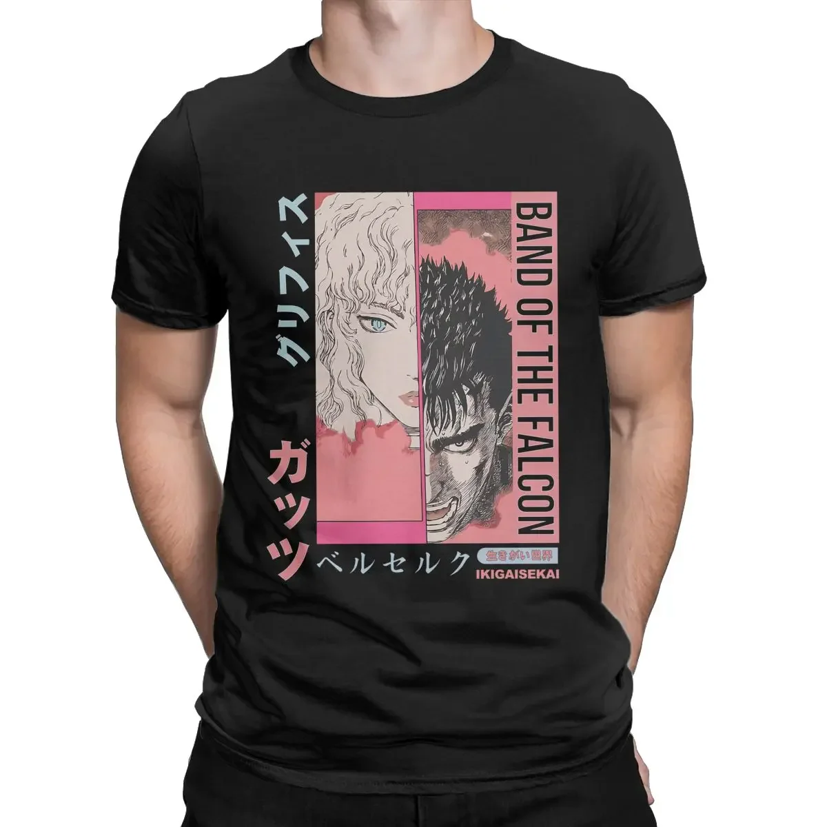 Мужская футболка с коротким рукавом и круглым вырезом, из натурального хлопка