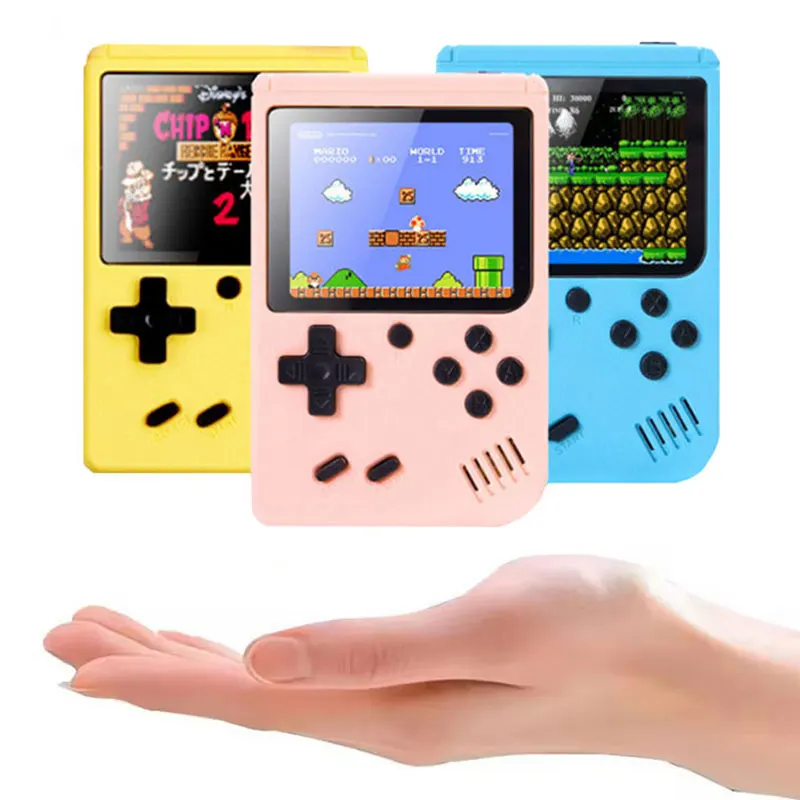 500 Games Portable Video Console 5 Color 8-bit Mini Retro Handheld Game Player AV Out LCD Gaming Consoles with Controller for TV