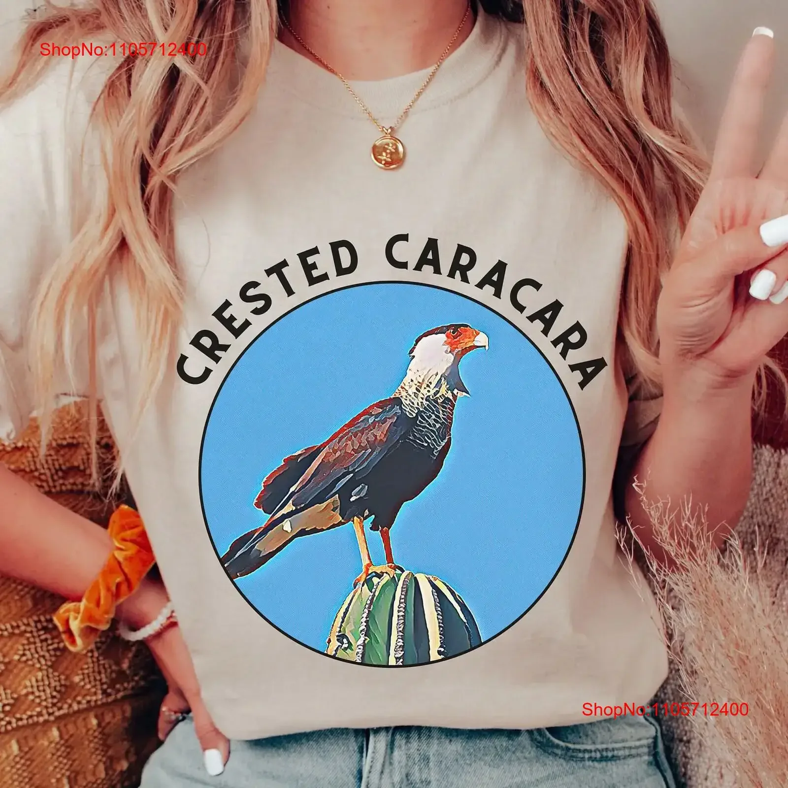 Falconry T Shirt for Him Crested Caracara Falcon Birdwatching shirts Dad vintage Washed fashion Casual Stylish Comfortable