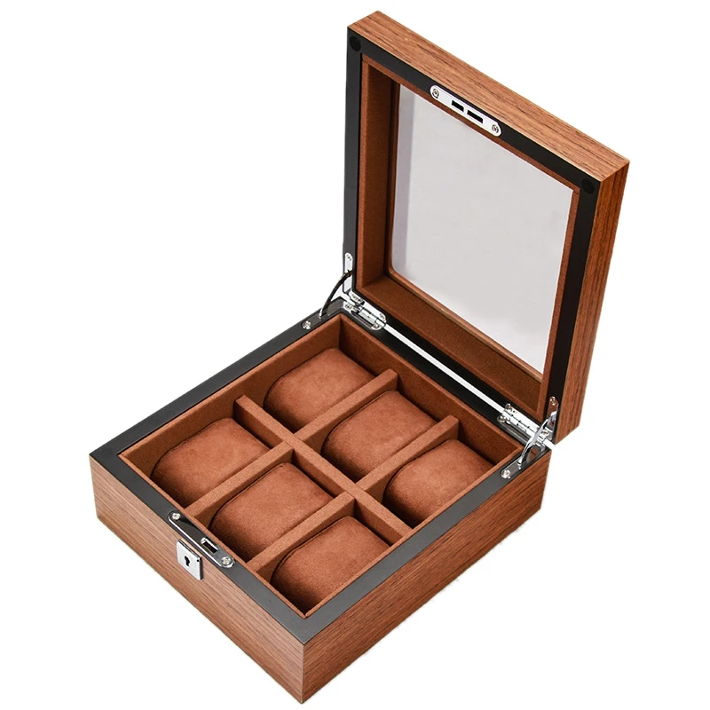 Luxury Handmade Wood Watch Box Wood Clock Box Watch Case Time Box For Watch Holding