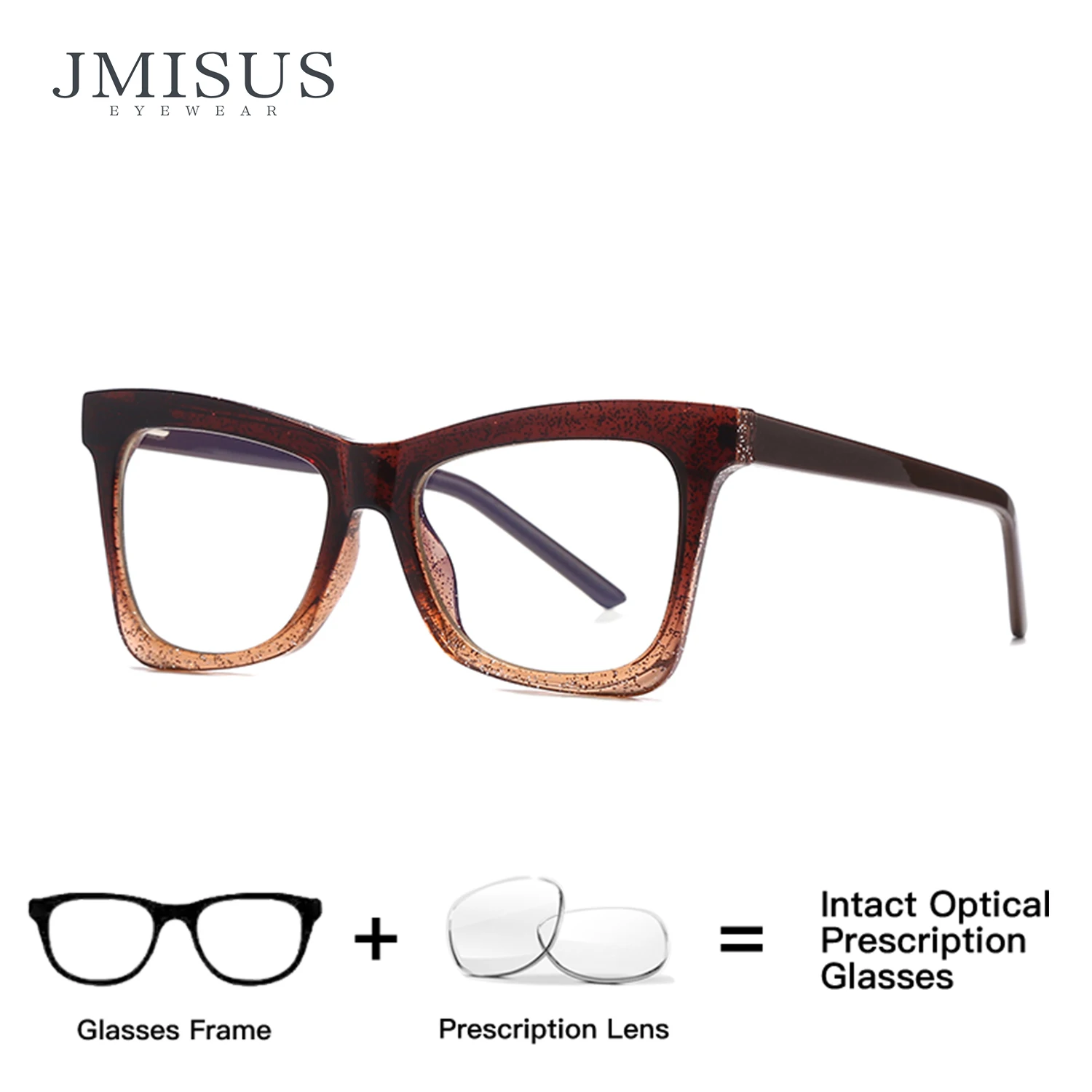 

JMISUS 2025 New Arrivals Square Prescription Glasses Women Myopia Eyewear Korean-style Butterfly Progressive Eyeglass