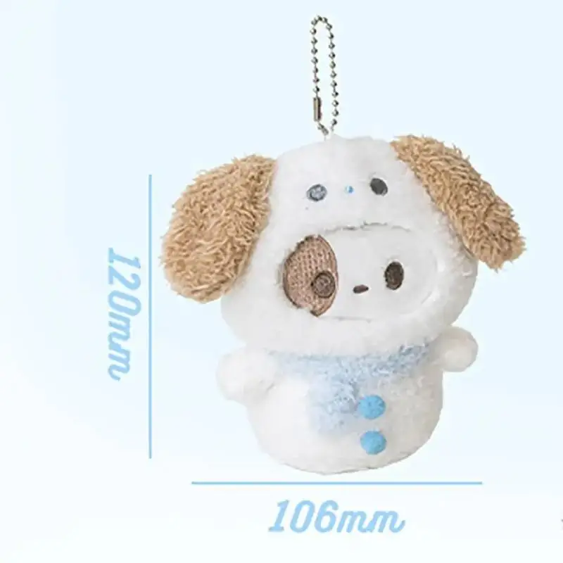 [Just] 1 Sztuka Kawaii Kreskówka Śliczny Pluszowy Bałwanek Lalka Zawieszka do Torby Brelok Ozdoba do Plecaka Prezent Urodzinowy