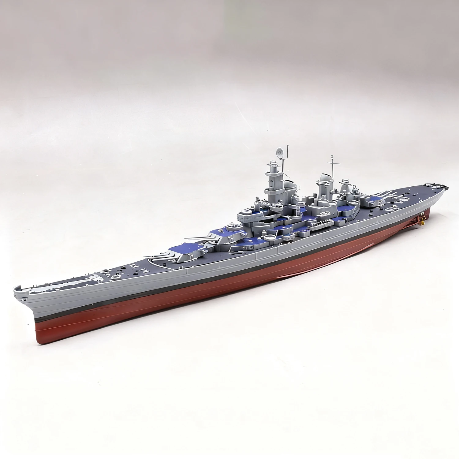 

1/700 Модель линкора Миссури в сборе, простая сборка кораблей, статическая модель корабля, игрушечный орнамент, модель военного корабля