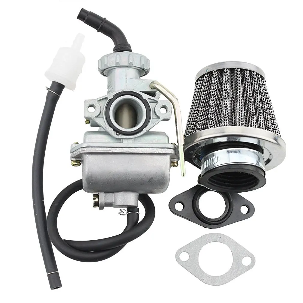 GOOFIT PZ16 Motorcycle Carburetor With 35mm Air Filter Replacement For 50cc 70cc 90cc Horizontal Engine ATV Dirt Bike Go Kart