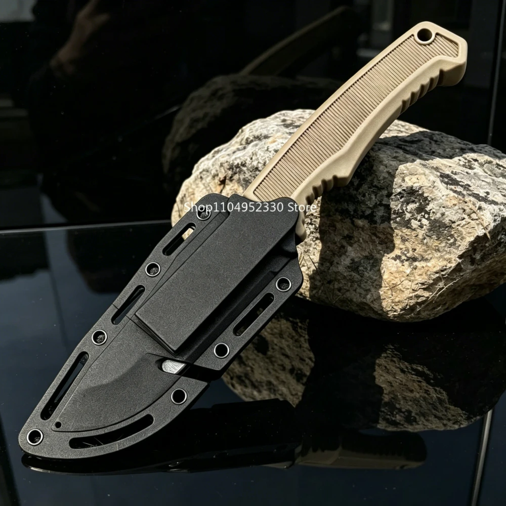 FK1001 7Cr13Mov Outdoor-Messer mit fester Klinge, robuste Scheide, für Bergsteigen, Wandern, Camping, tragbare Messer für den täglichen Gebrauch, Allzweck-Obstmesser – Detail 6