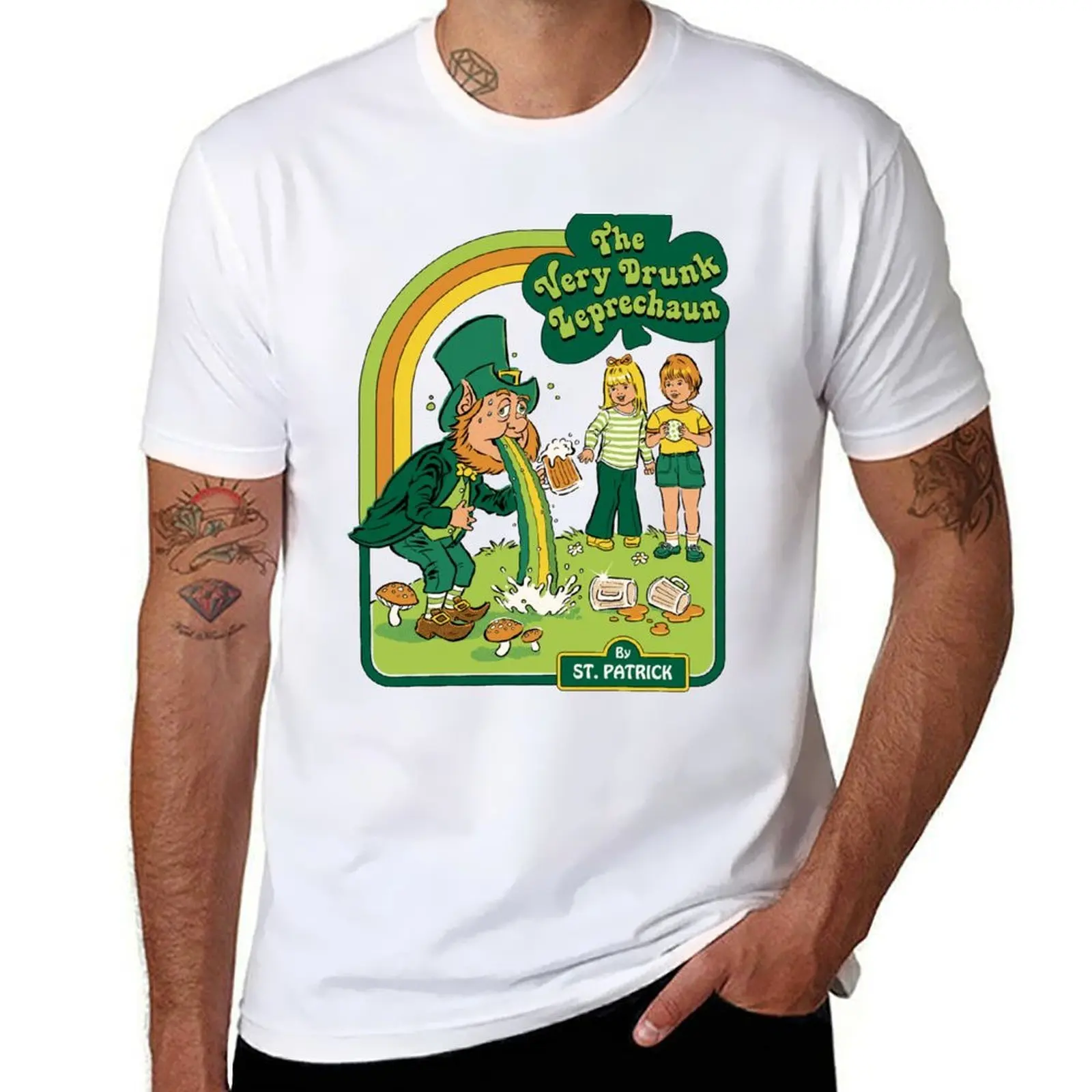 

The Very Drunk Leprechaun T-Shirt printed t shirts for man cotton t shirts high quality t shirts cotton 100% T-Shirt