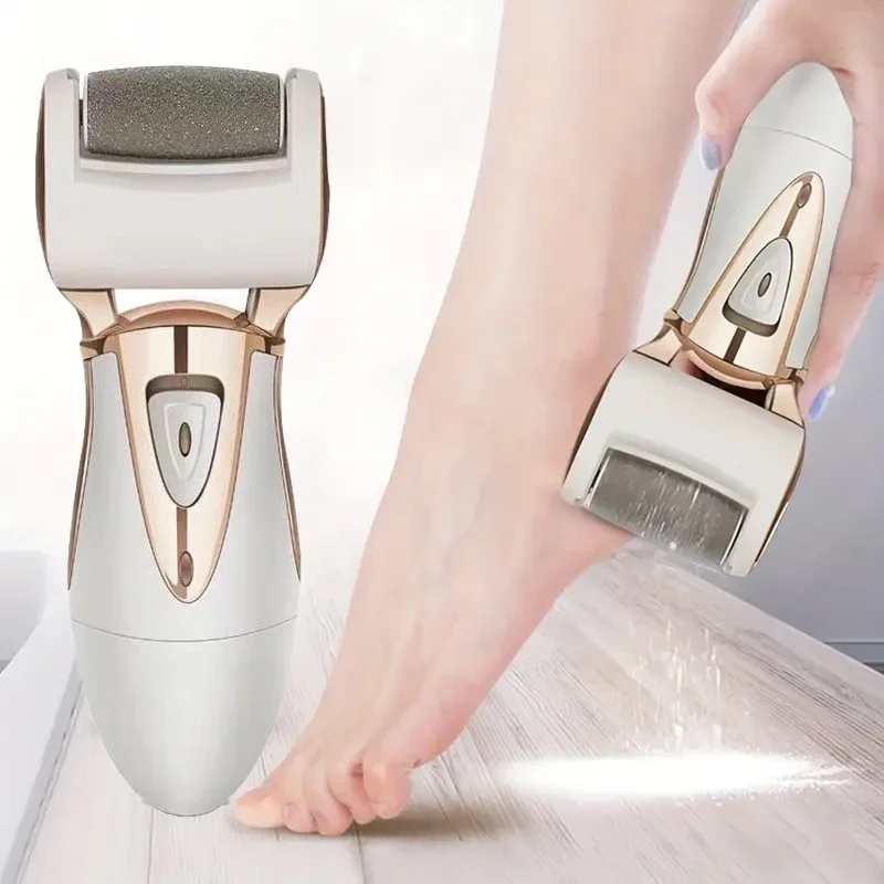 Rechargeable Electric Foot Callus Remover Kit - Professional Care for Hard, Cracked Skin - Portable, Gentle for Smooth Feet