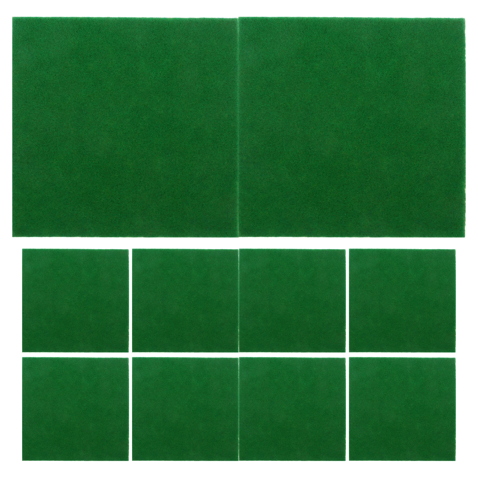 10 pçs artificial musgo relvado realista falso tapete de grama para diy mini jardim fadas gramado quadrados micro paisagem relvado artesanato