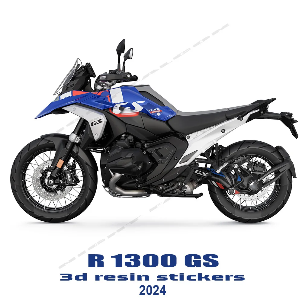 GS 1300 Sticker 3D Epoxy Resin Complete Sticker Kit For R 1300 GS Light White Triple Black 2023-2024