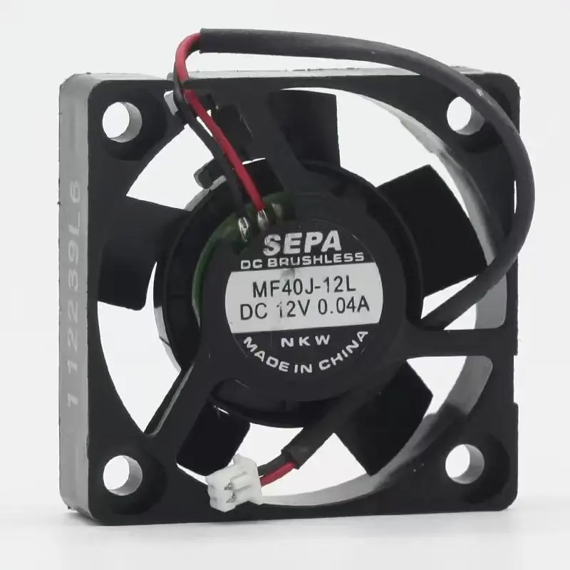 2pcs 40mm 12V Cooling Fan Miniature Silent Cooler For SEPA MF40J-12L 0.04A 4010 4cm