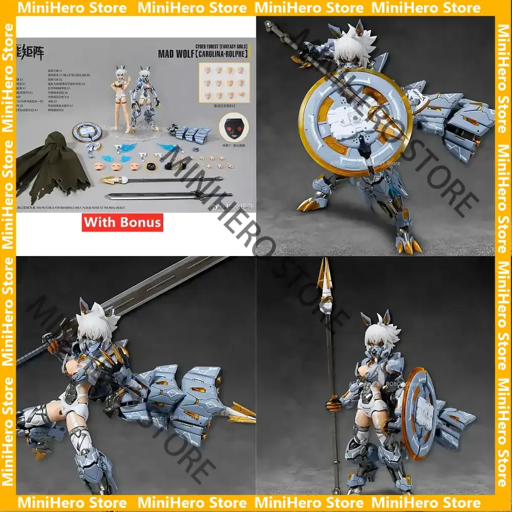 

В наличии Оригинальная фигурка Nuke Matrix CYBER FOREST FANTASY GIRLS MAD Wolf Carolina Rolphe CF06 1/7 из ПВХ