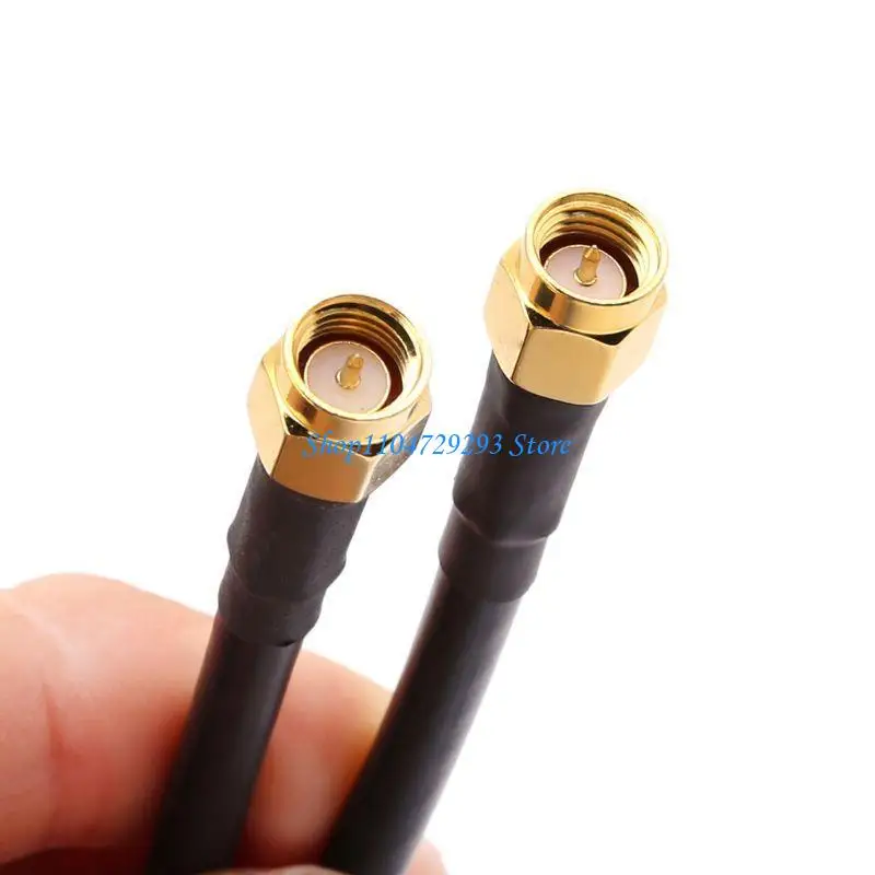 SMA Male To SMA Male RG58 Pigtail Cable 50cm Low-loss Antenna Cables