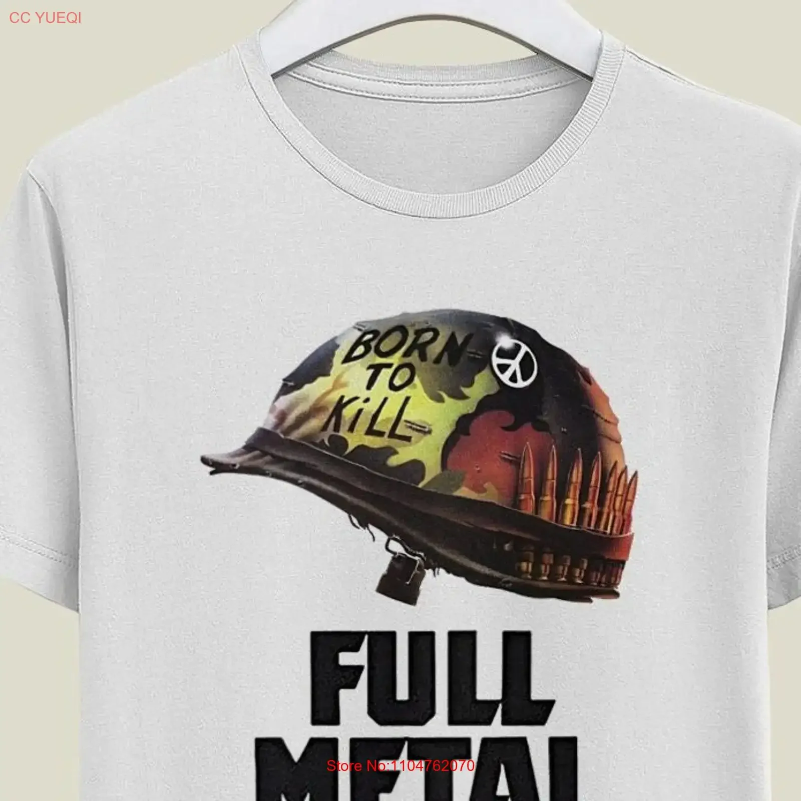 Full Metal Jacket T Shirt vintage Washed Versatile Top For Everyday Wear Casual Unisex Comfortable graphic designer clothes