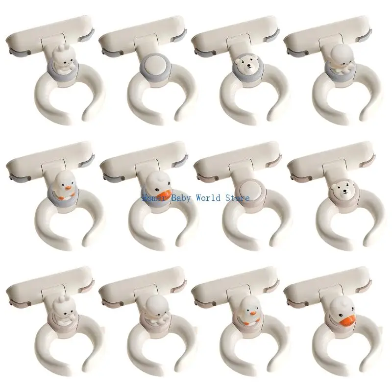 

B2QD Adjustable Infant Bath Stand Holder Lovely Foldable Standing Shower Helper Safety Design for Toddler Home Daily Use