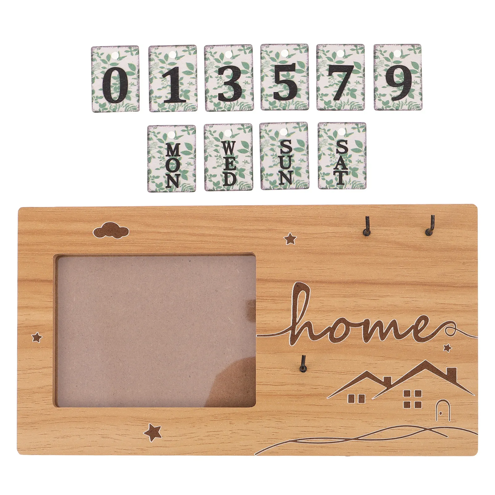 Baby Milestone Sign Wooden Keepsake Frame for Newborn Pregnancy Announcement Sonogram Picture Frame First Birthday Props Infant